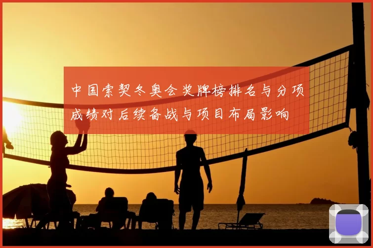 中国索契冬奥会奖牌榜排名与分项成绩对后续备战与项目布局影响
